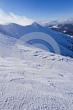 North edge of Velka Chochula peak in Low Tatras