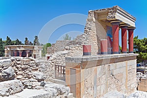 North entrance of Knossos palace, Crete, Greece