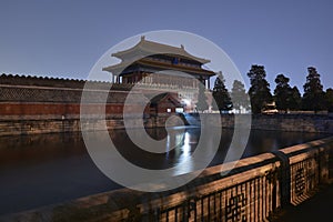 North exit gate of the Forbidden City (Palace Museum) in Beijing, China