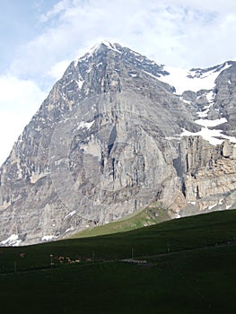 North Face of the Eiger in sun