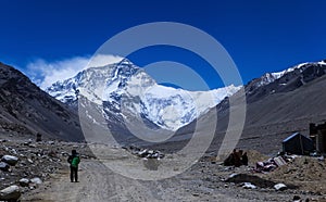 The north face of everest mountain