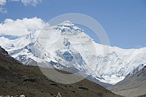 North face of Mt Everest