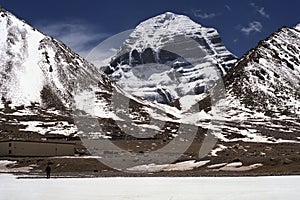 At the North Face of Sacred Mount Kailash.