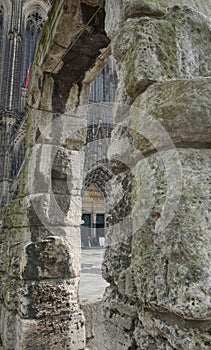 The north gate of Cologne Cathedral, Cologne, Germany