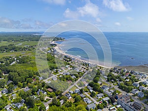 North Hampton Beach aerial view, Hampton, NH, USA