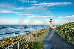 North Head Lighthouse at Pacific coast, built in 1898