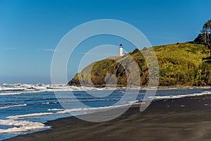 North Head Lighthouse at Pacific coast, built in 1898