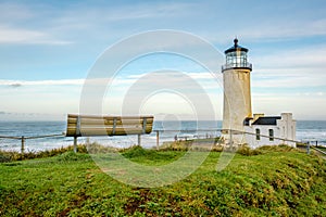 North Head Lighthouse at Pacific coast, built in 1898