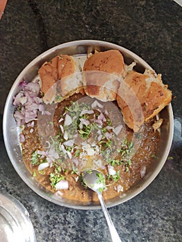 North Indian home food Pav bhaji