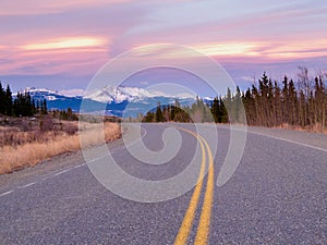 North Klondike Hwy near Whitehorse Yukon Canada