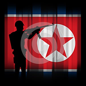 North Korea Army Military Soldiers 3d Illustration