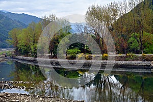 North Korea. Countryside scenery