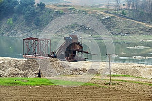 North Korea. Gold mining