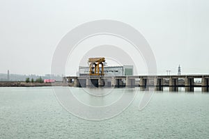 North Korea. Hydroelectric power station