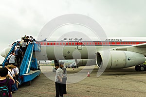 NORTH KOREA, PYONGYANG - July : Air Koryo plane at July 31, 2014 in Pyongyang,