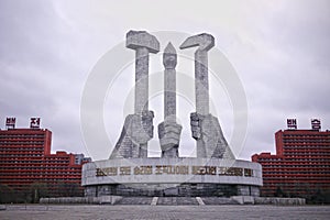 North Korea Worker`s Party Monument