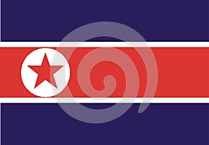 Norden Koreanisch flagge 