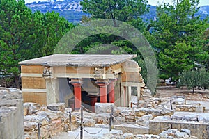 North Lustral Basin at The Palace of Knossos on Crete, Greece