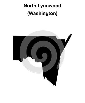 North Lynnwood outline map