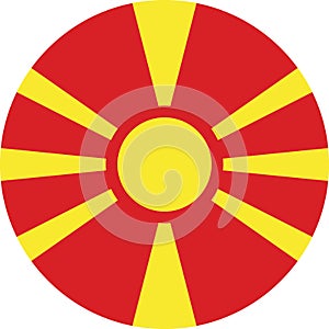 North Macedonia Flag illustration vector eps