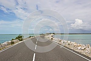 The North and Middle Caicos Causeway, Turks & Caicos