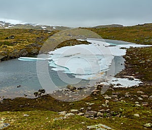 North Norway mountain  spring valley