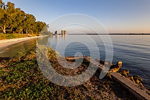 North Palm Beach by Lakeside Park on the east coast of Florida on a sunny morning