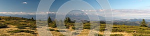 North panorama view from Krivula in Nizke Tatry mountains