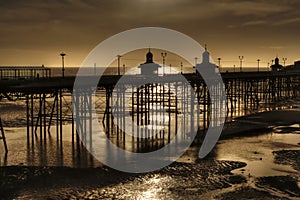 North Pier, Blackpool. England, at Ebb Tide
