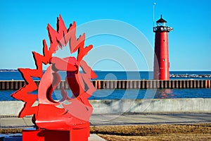 North Pier Lighthouse Kenosha, Wisconsin