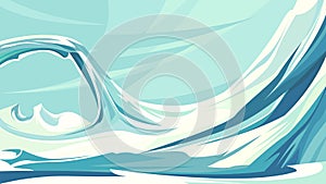 North pole landscape.