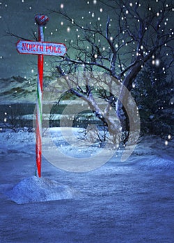 North Pole Sign