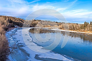 North Saskatchewan river bent