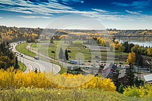 North Saskatchewan River valley view, Edmonton, Alberta