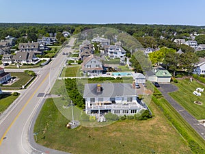 North Scituate Beach aerial view, Scituate, Massachusetts, USA