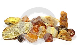 North sea amber stones