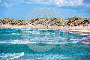 North sea beach, Jutland coast in Denmark