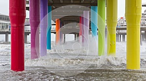 North Sea beach and Scheveningen Pier