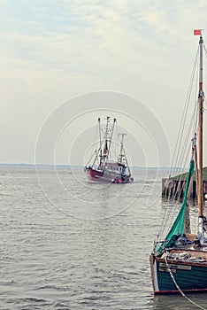 North Sea shrimp boats