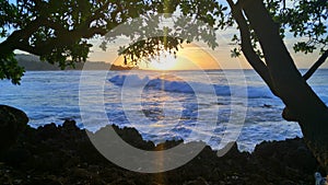 North shore Hawaii Sunset