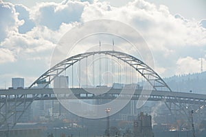 North side of Fremont Bridge in Portland, Oregon