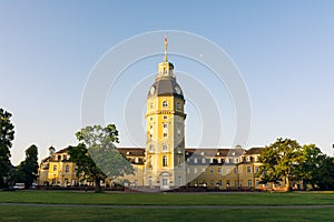 North Side of Karlsruhe Palace Castle Schloss in Germany Blauer