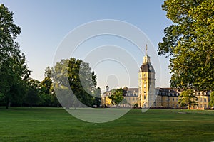 North Side of Karlsruhe Palace Castle Schloss in Germany Blauer