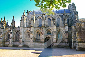 The north side of Rosslyn Chapel