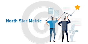 North star metric start-up company measure success lead to revenue customer value and measure progress photo