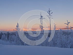 North of Sweden, mountains in Arjeplog lapland