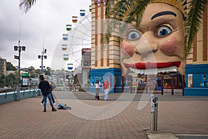 view of entrance to Luna Park located at Milson's Point of North Sydney
