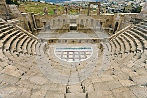 The North Theatre in Jerash photo