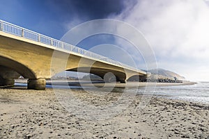 North Torrey Pines Road Concrete Bridge Los Penasquitor River Lagoon State Beach California San Diego County Del Mar