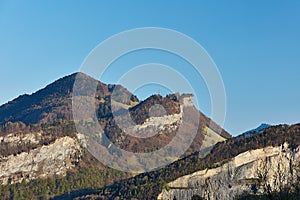 North view of Flaescher Berg mountains - Regitzer Spitz